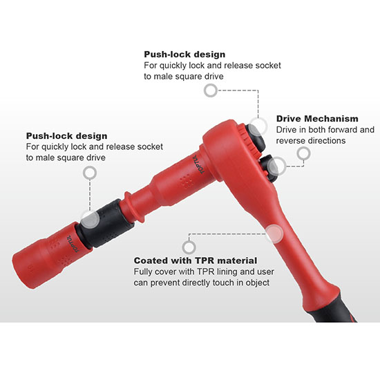 Cần siết tự động cách điện 3/8